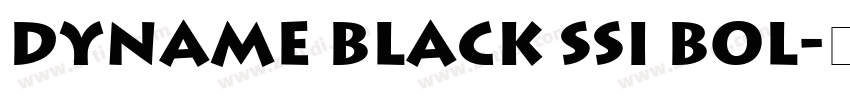 Dyname Black SSi Bol字体转换